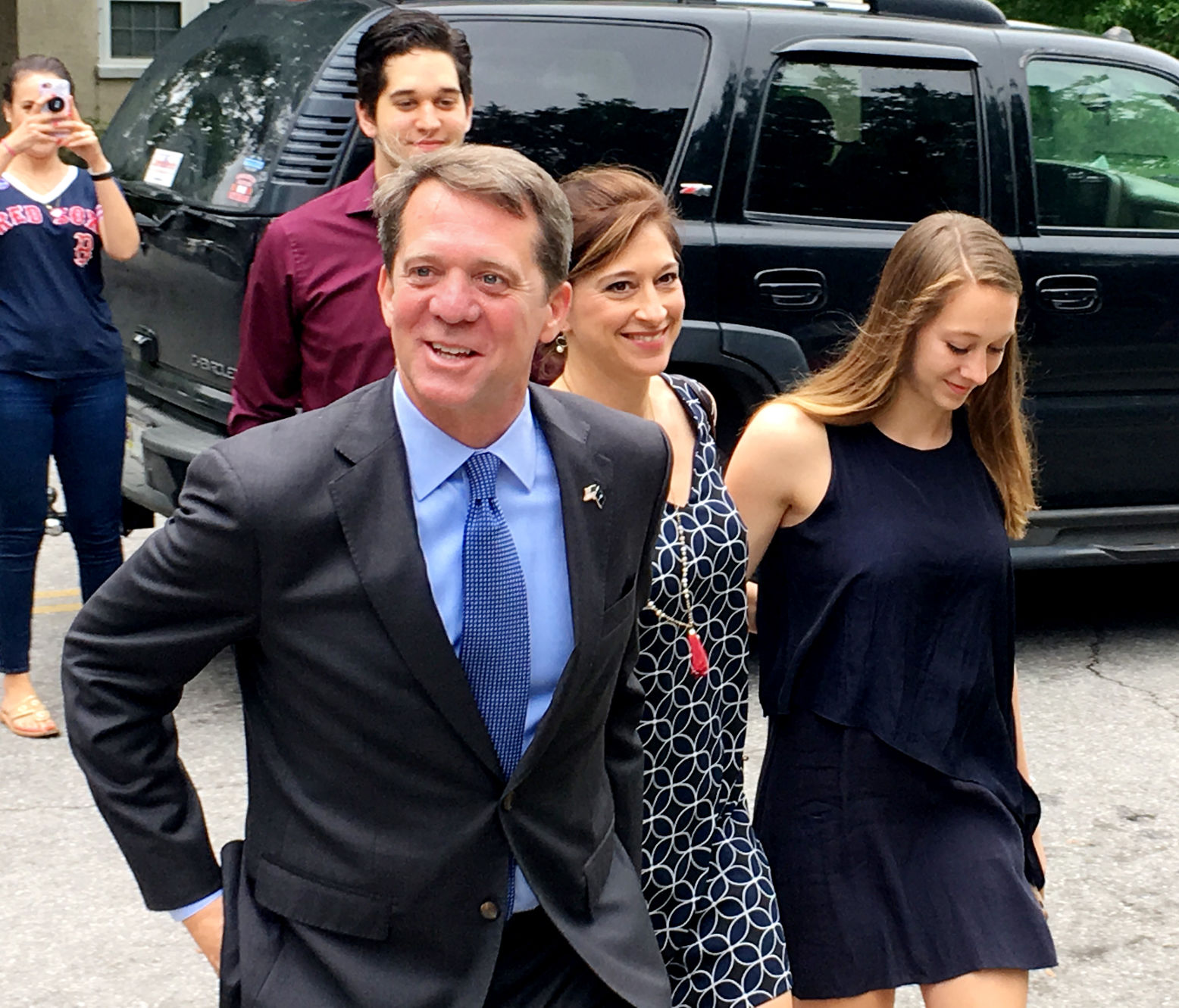 James Smith prepares to vote